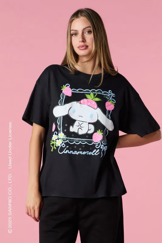 T-shirt de coupe garçonne à imprimé Cinnamoroll Berry sold by Urban Planet