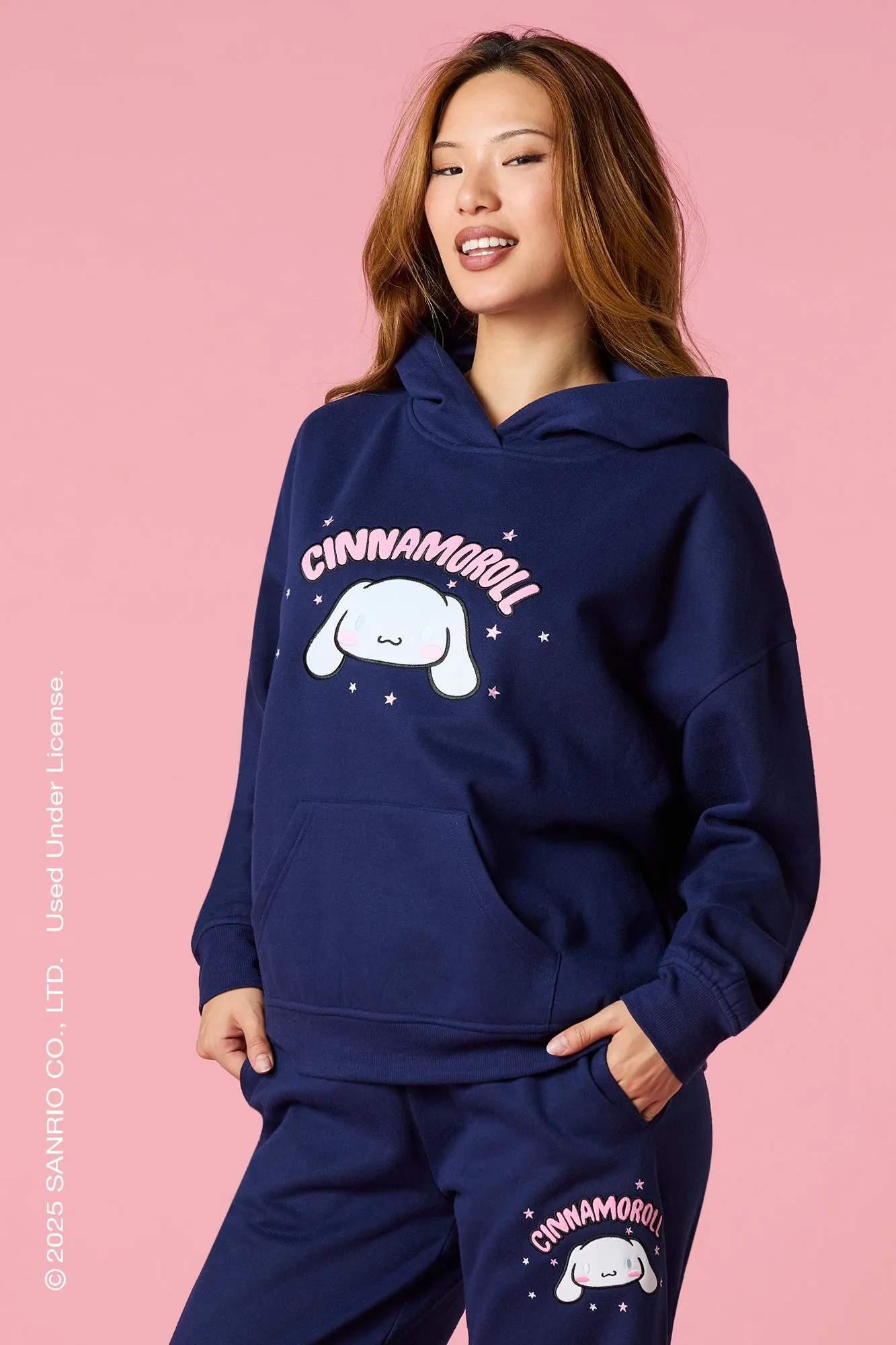 Cinnamoroll™ Embroidered Fleece Hoodie sold by Urban Planet product image thumbnail 2