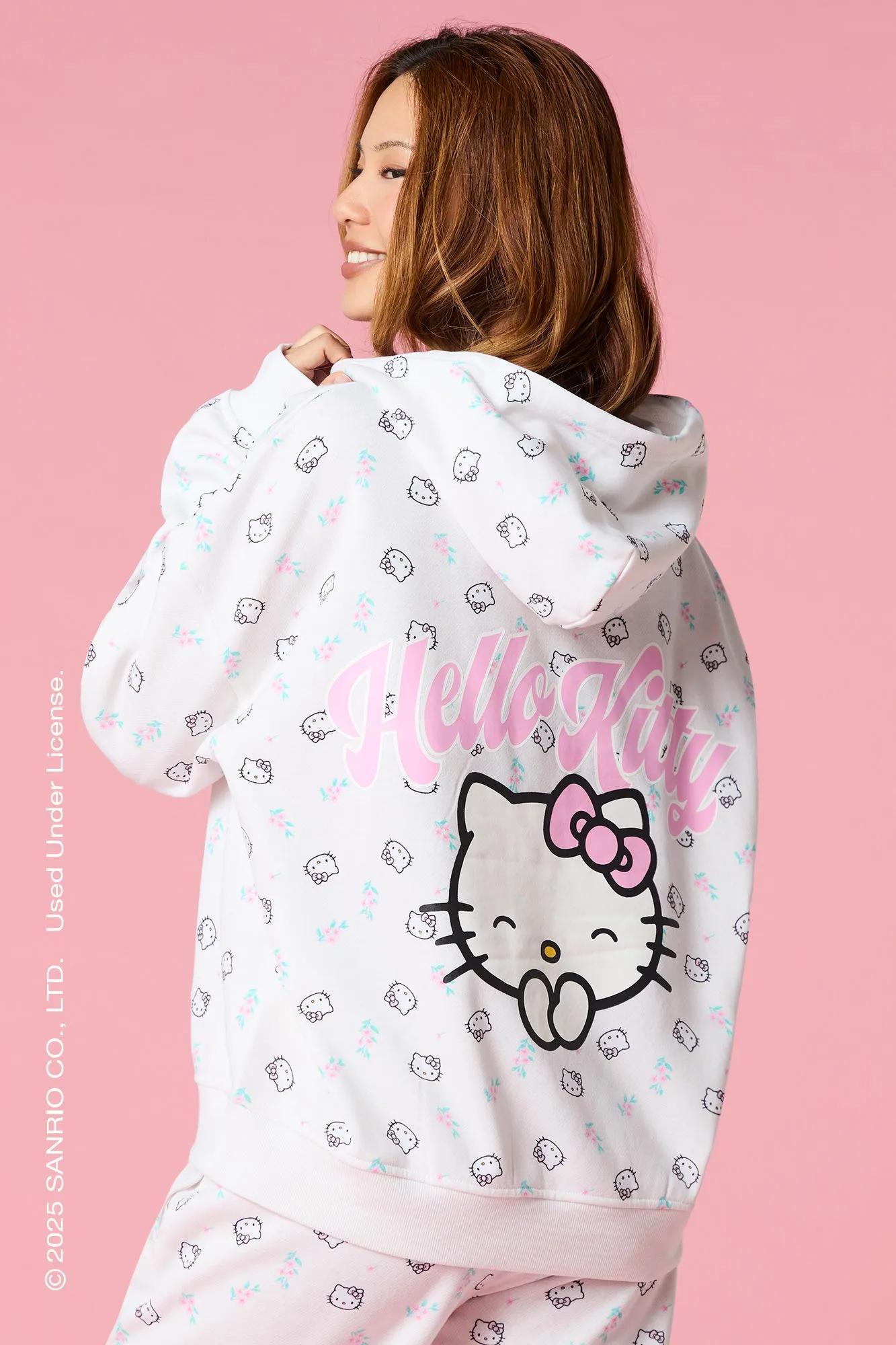 Hello Kitty® Print Fleece Hoodie sold by Urban Planet product image thumbnail 4