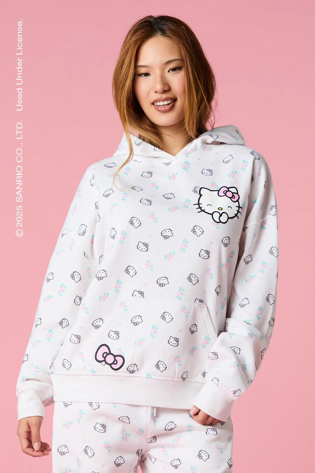 Hello Kitty® Print Fleece Hoodie sold by Urban Planet product image thumbnail 2