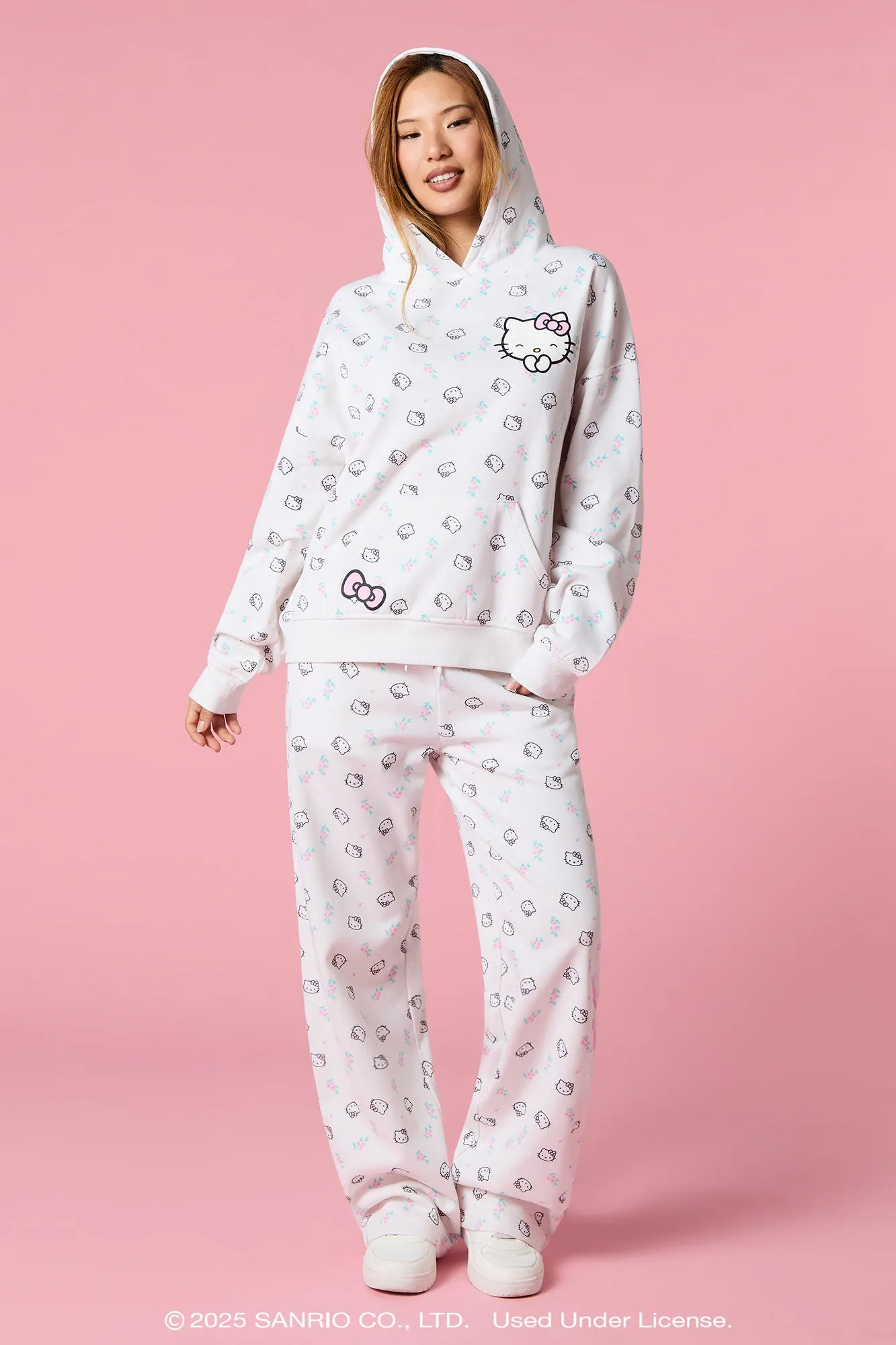 Hello Kitty® Print Fleece Hoodie sold by Urban Planet product image thumbnail 3