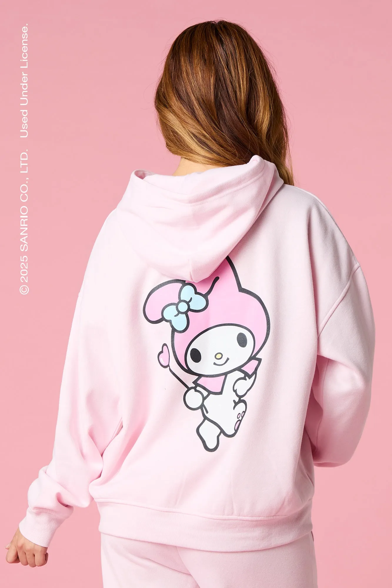 Haut à capuchon en molleton avec imprimé My Melody scintillant sold by Urban Planet product image thumbnail 2