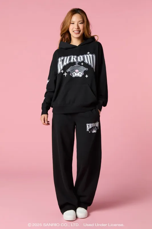 Kuromi™ Graphic Wide Leg Fleece Sweatpant sold by Urban Planet