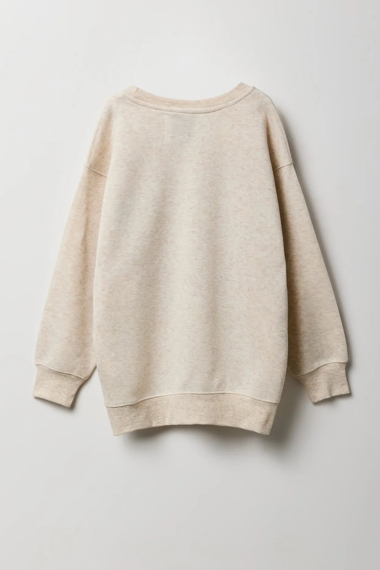 Girls Graphic Oversized Fleece Sweatshirt sold by Urban Planet product image thumbnail 4