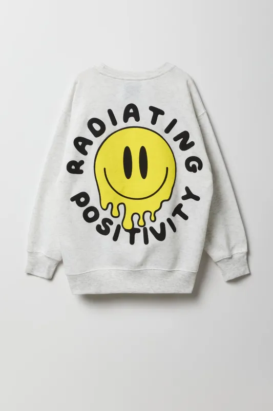 Girls Graphic Oversized Fleece Sweatshirt sold by Urban Planet