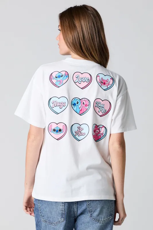 Stitch Perfect Match Graphic Boyfriend T-Shirt sold by Urban Planet