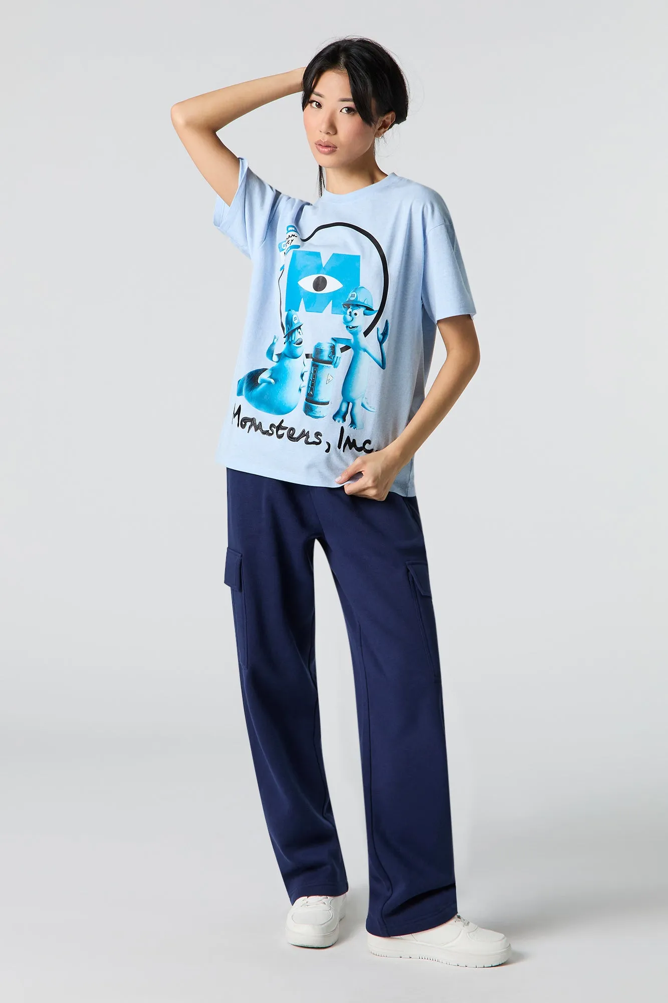 T-shirt coupe garçonne à imprimé Monsters Inc sold by Urban Planet product image thumbnail 3