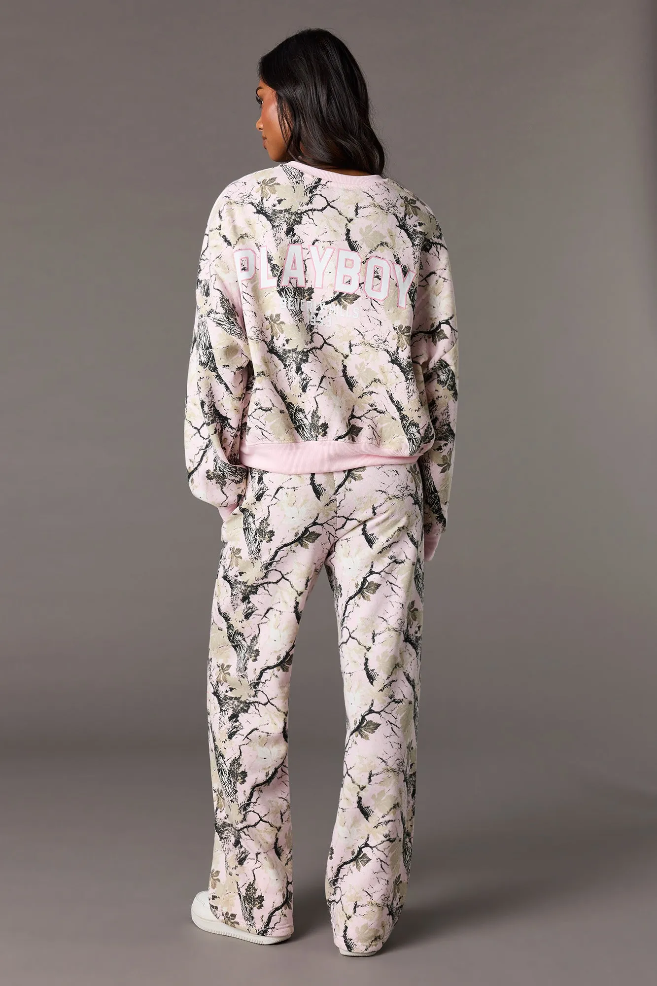 Playboy Fleece Wide Leg Sweatpant sold by Urban Planet product image thumbnail 3