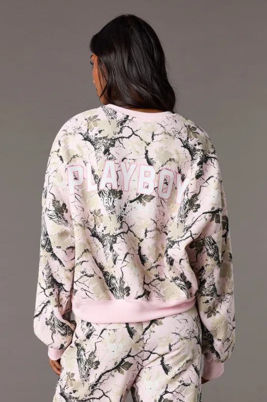 Playboy Boxy Fleece Sweatshirt sold by Urban Planet