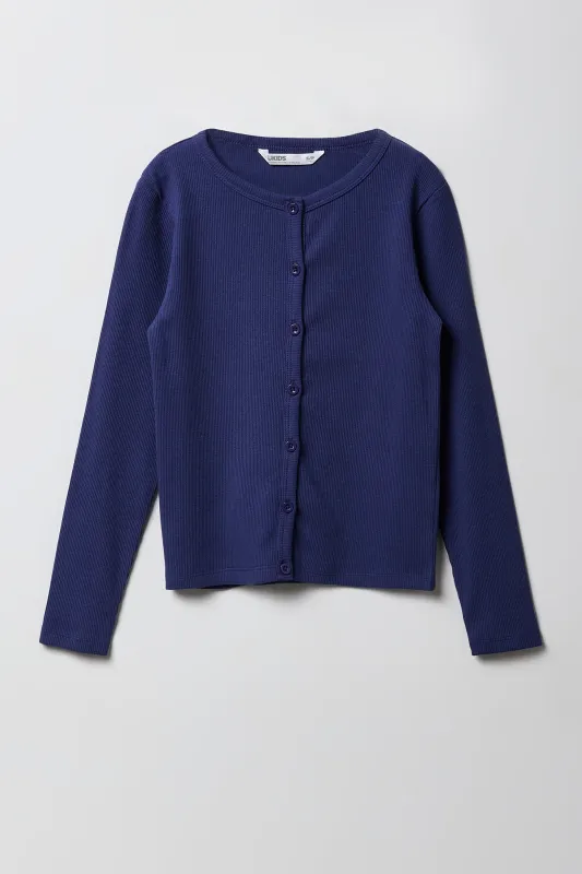 Girls Ribbed Cardigan sold by Urban Planet