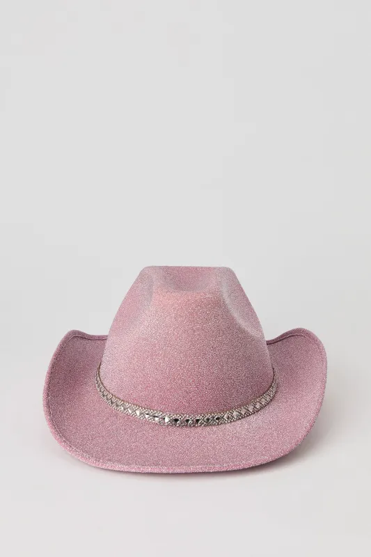 Chapeau de cowboy avec pierres du Rhin chatoyantes sold by Urban Planet