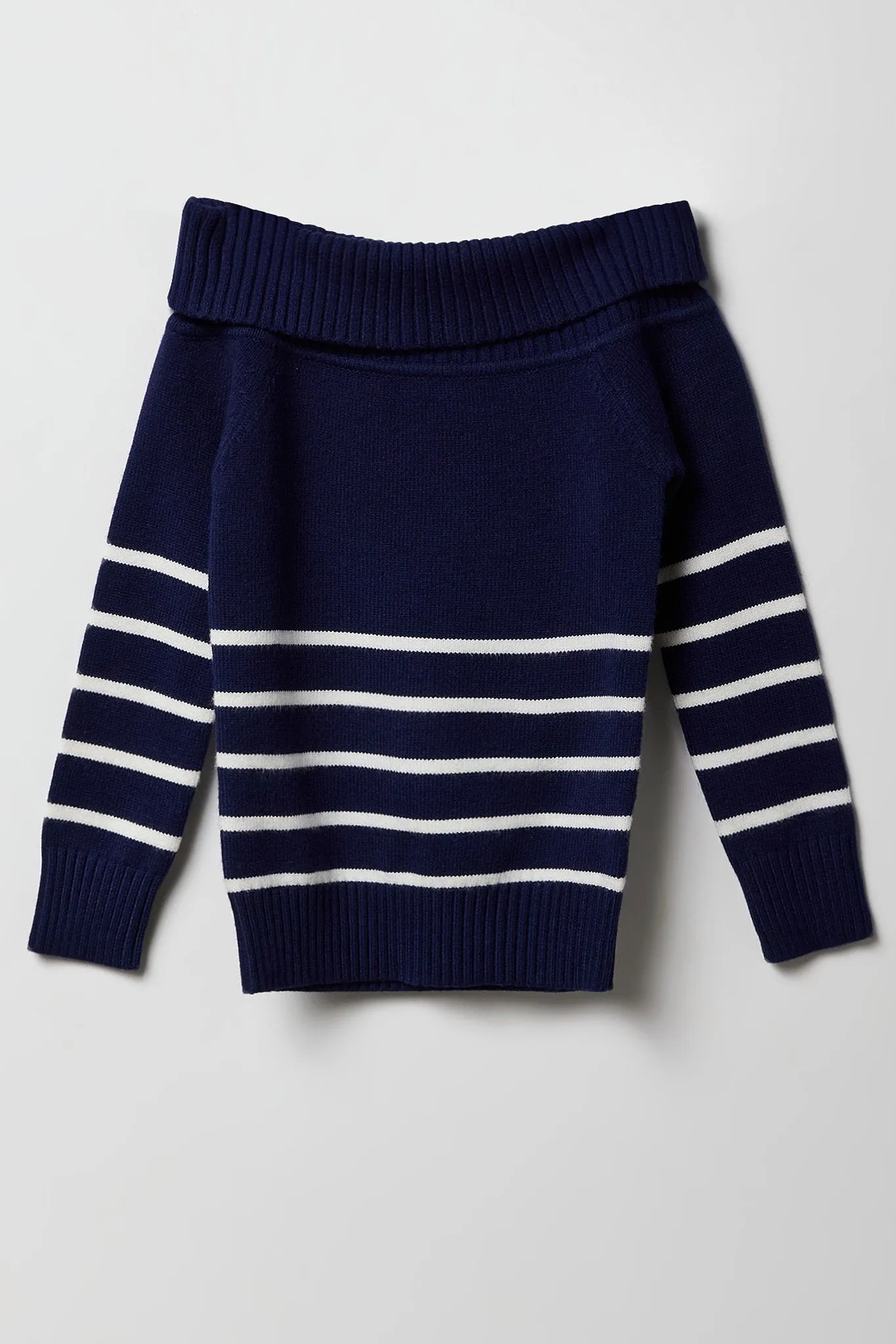 Girls Foldover Off Shoulder Sweater sold by Urban Planet product image thumbnail 5