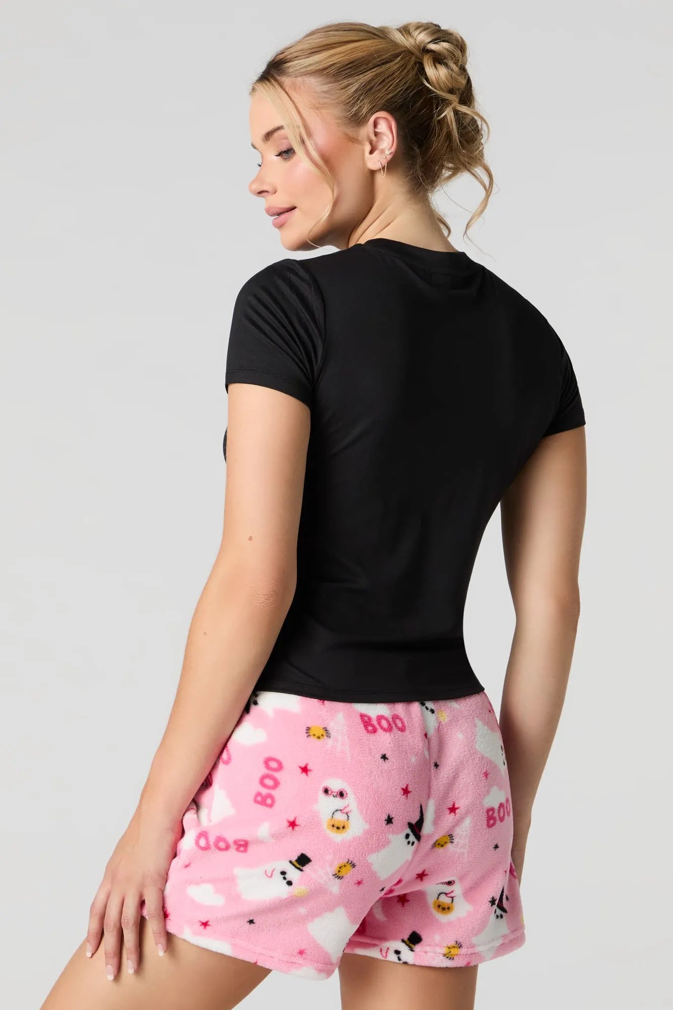 Halloween T-Shirt & Short 2 Piece Pajama Set sold by Urban Planet product image thumbnail 2