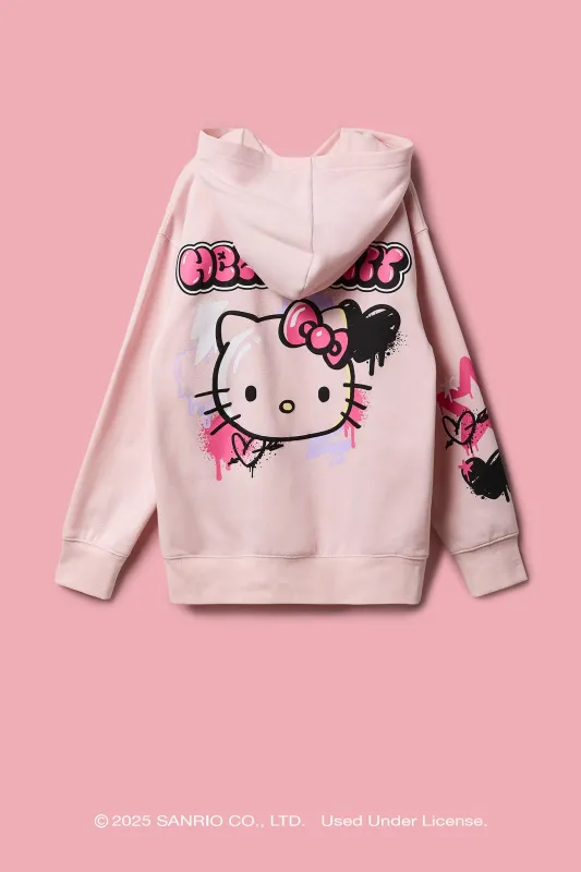 Hello Kitty® Girls Puff Print Hoodie sold by Urban Planet