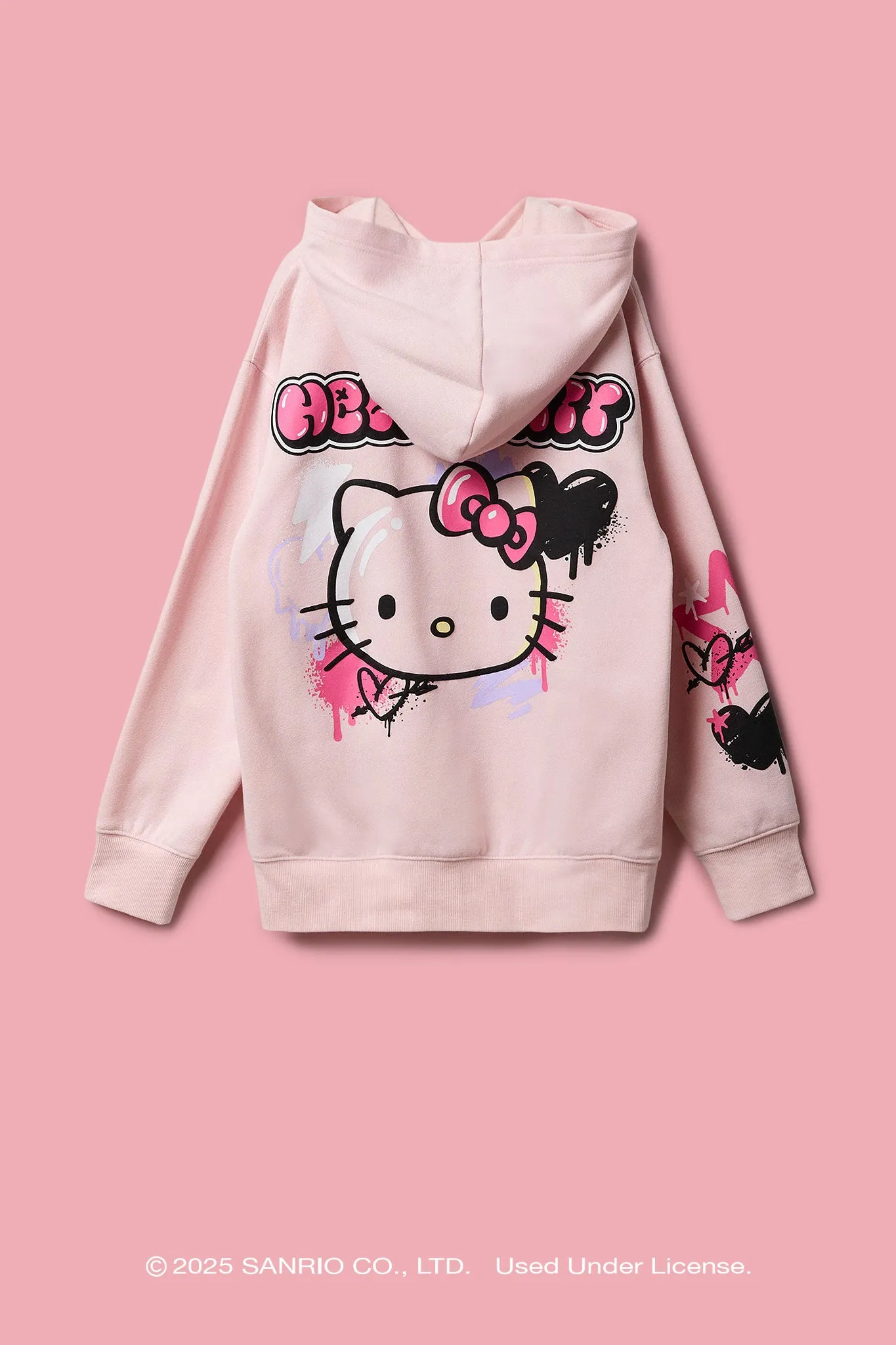 Hello Kitty® Girls Puff Print Hoodie sold by Urban Planet