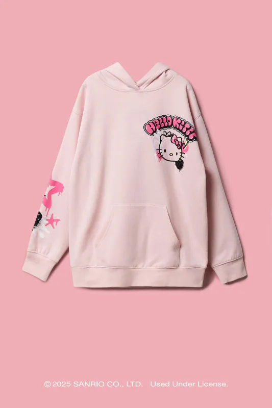 Haut à capuchon à imprimé en relief Hello Kitty® pour filles sold by Urban Planet