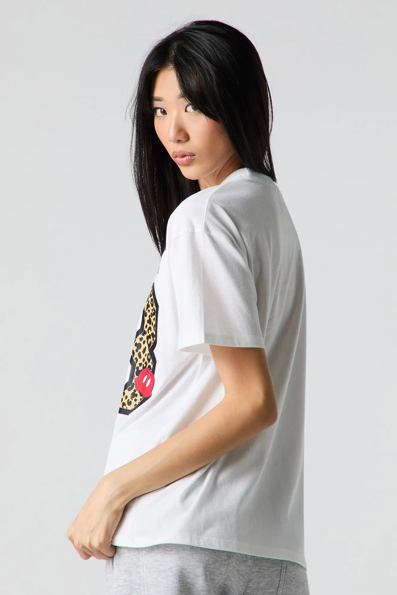 Disney Mickey Mouse Graphic Boyfriend T-Shirt sold by Urban Planet product image thumbnail 2