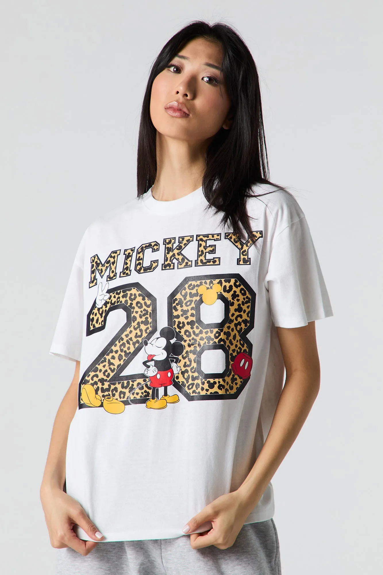 Disney Mickey Mouse Graphic Boyfriend T-Shirt sold by Urban Planet