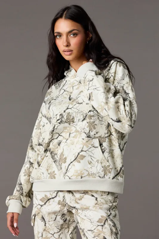 Haut surdimensionné à capuchon avec imprimé Playboy sold by Urban Planet