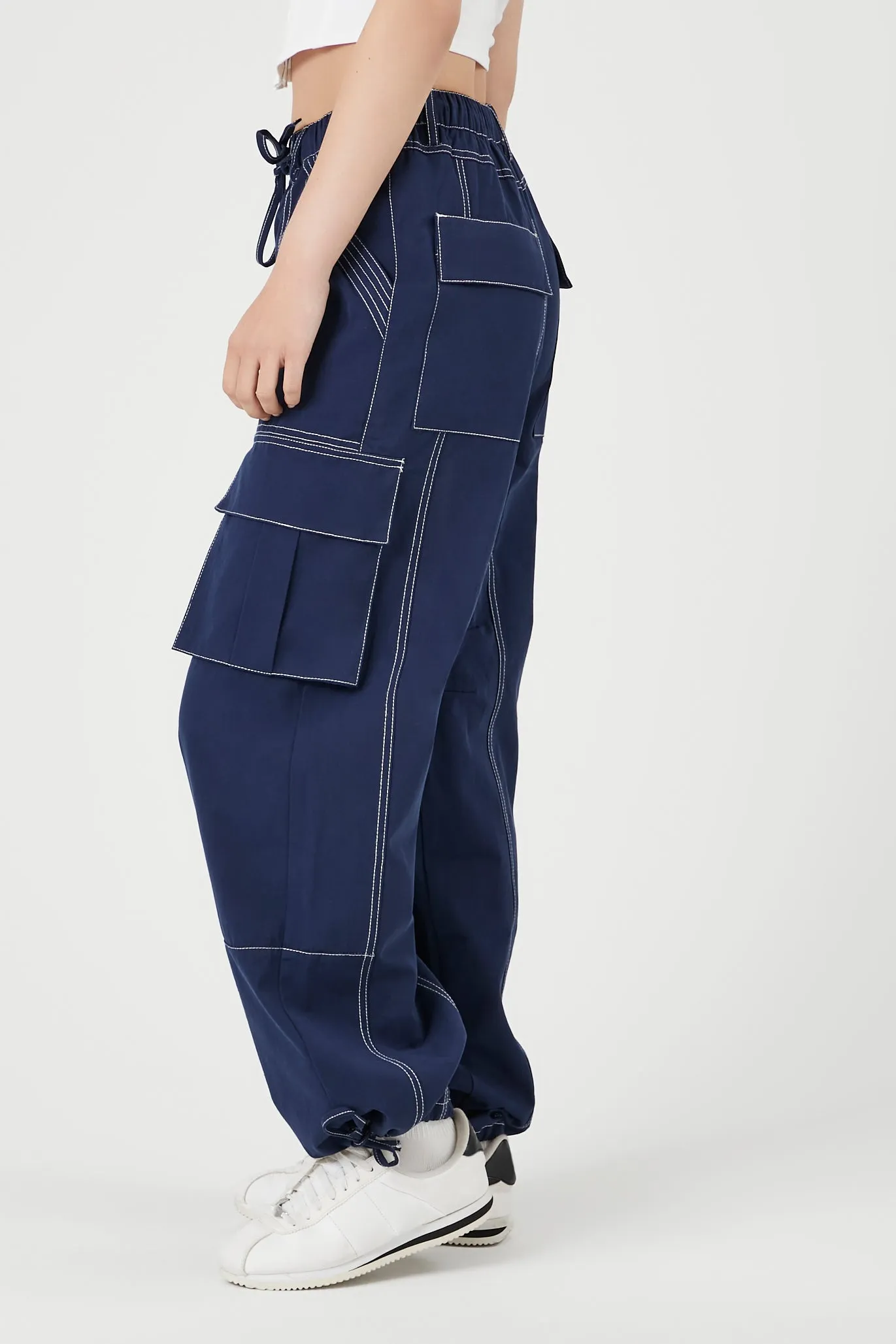 Pantalon cargo avec coutures contrastantes sold by Urban Planet product image thumbnail 3