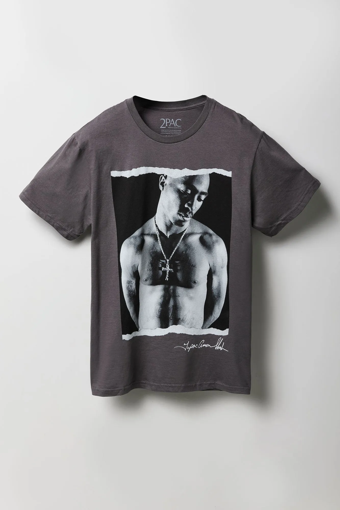 Tupac Graphic Relaxed T-Shirt sold by Urban Planet product image thumbnail 2