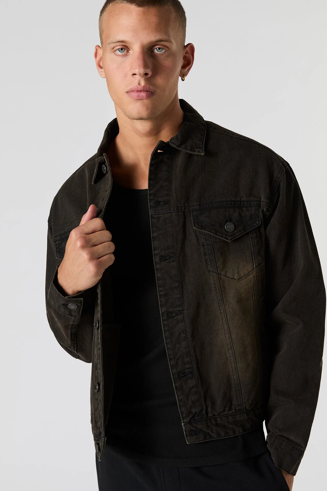 Boxy Denim Jacket sold by Urban Planet