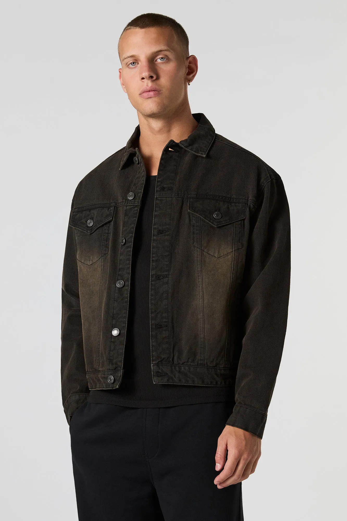 Boxy Denim Jacket sold by Urban Planet product image thumbnail 4