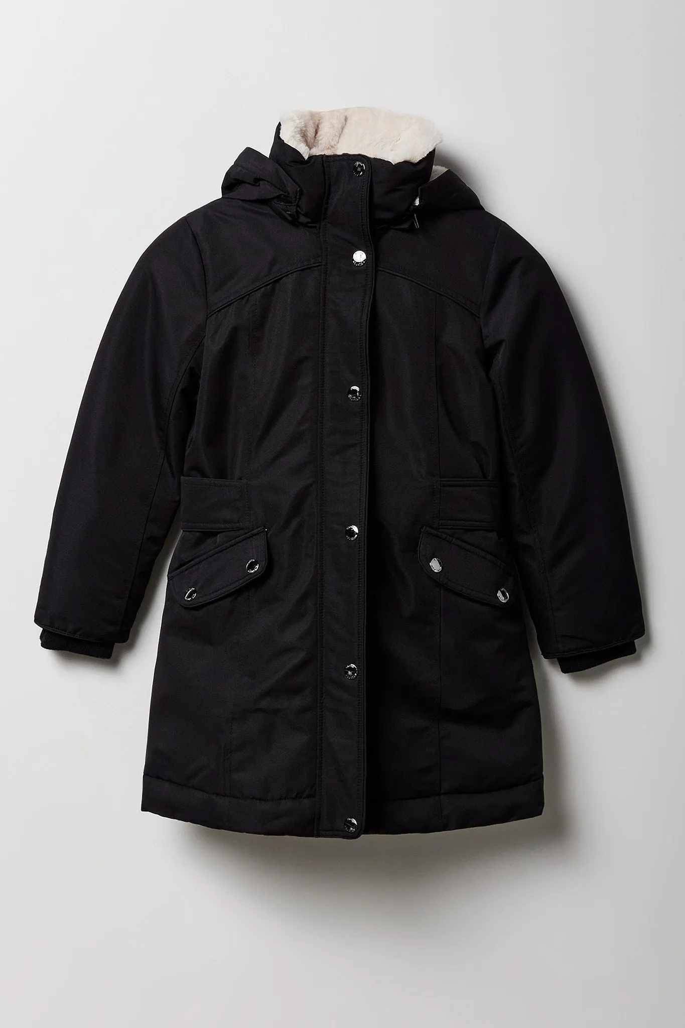 Girls Faux Fur Lined Parka sold by Urban Planet product image thumbnail 3