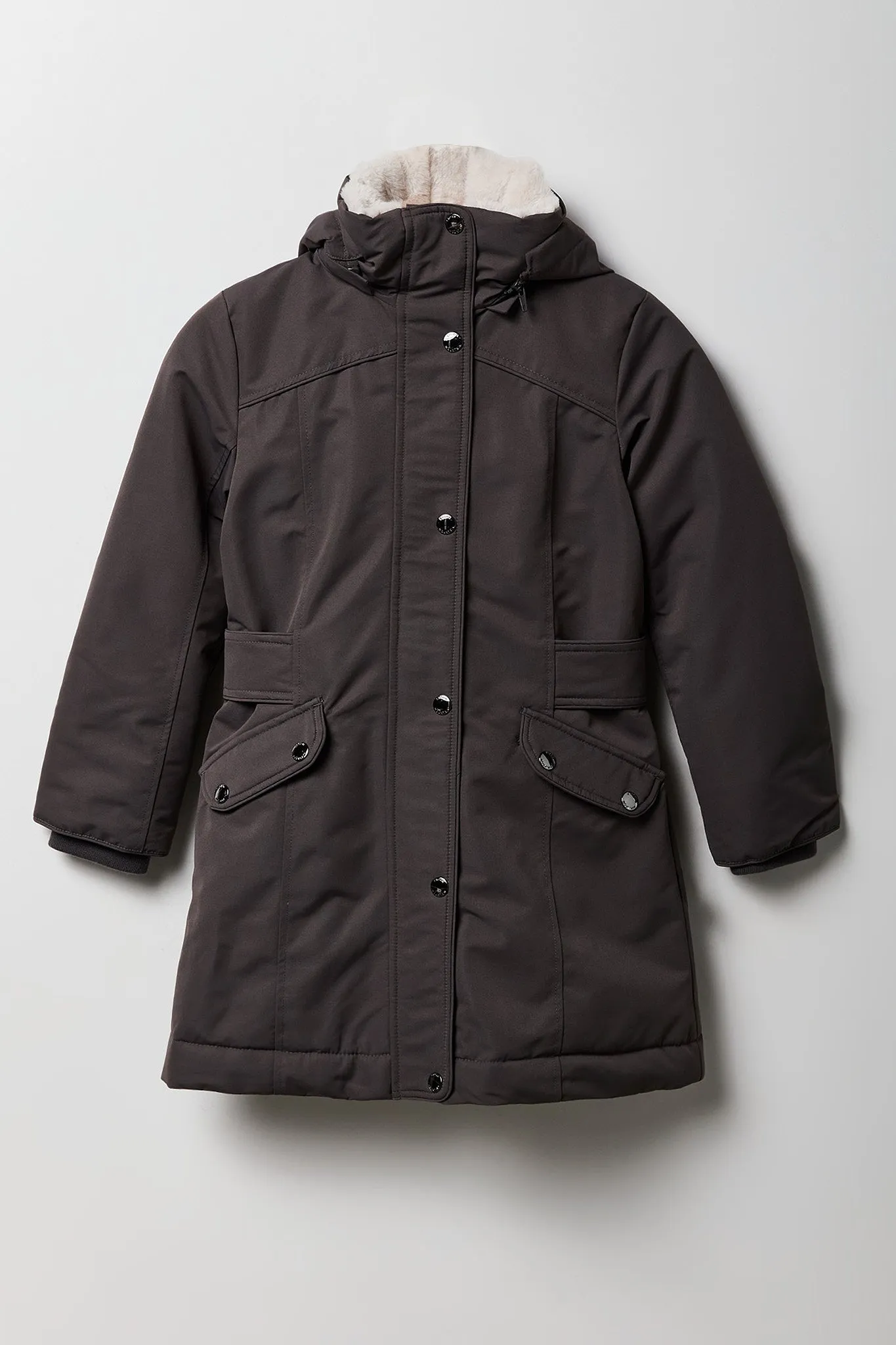 Girls Faux Fur Lined Parka sold by Urban Planet product image thumbnail 5