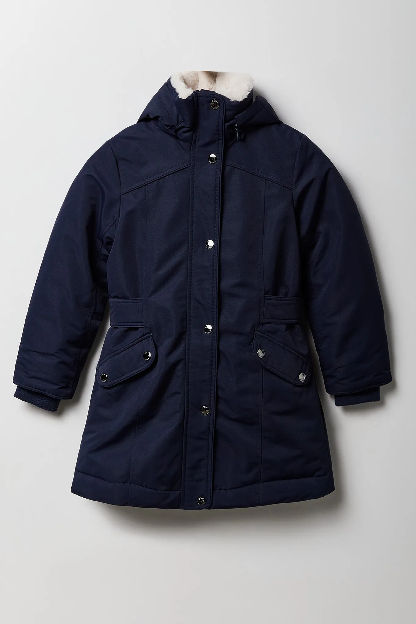 Girls Faux Fur Lined Parka sold by Urban Planet