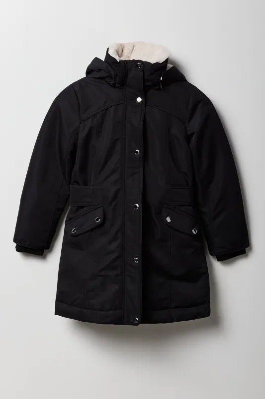 Parka à doublure en similifourrure pour filles sold by Urban Planet