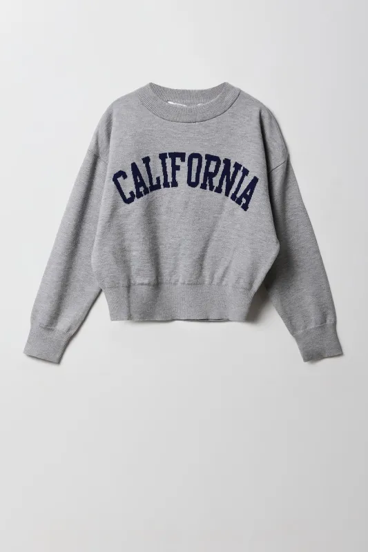 Girls Jacquard Knit Sweater sold by Urban Planet