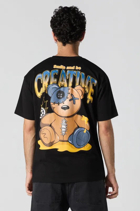 Creative Bear Graphic Relaxed T-Shirt sold by Urban Planet