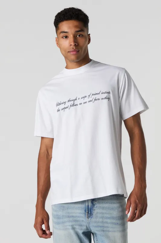 T-shirt à imprimé Serpent en similicuir sold by Urban Planet