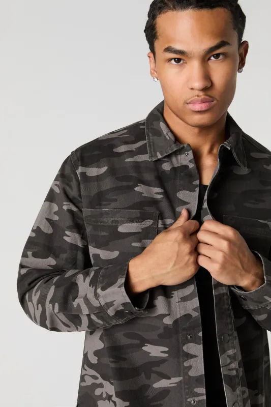 Jacket de camionneur en denim coupe carrée sold by Urban Planet