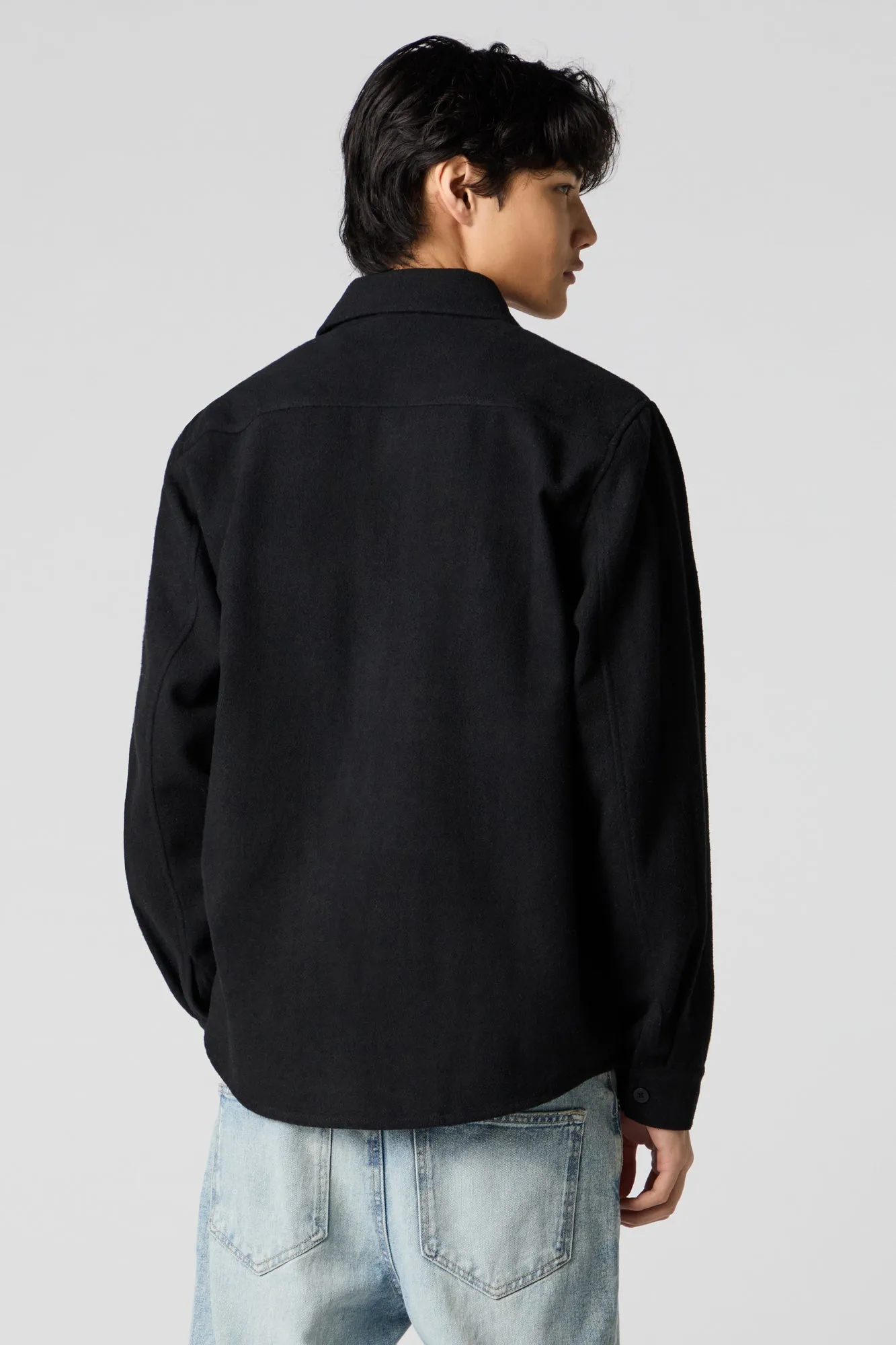 Flannel Long Sleeve Button-Up Top sold by Urban Planet product image thumbnail 5