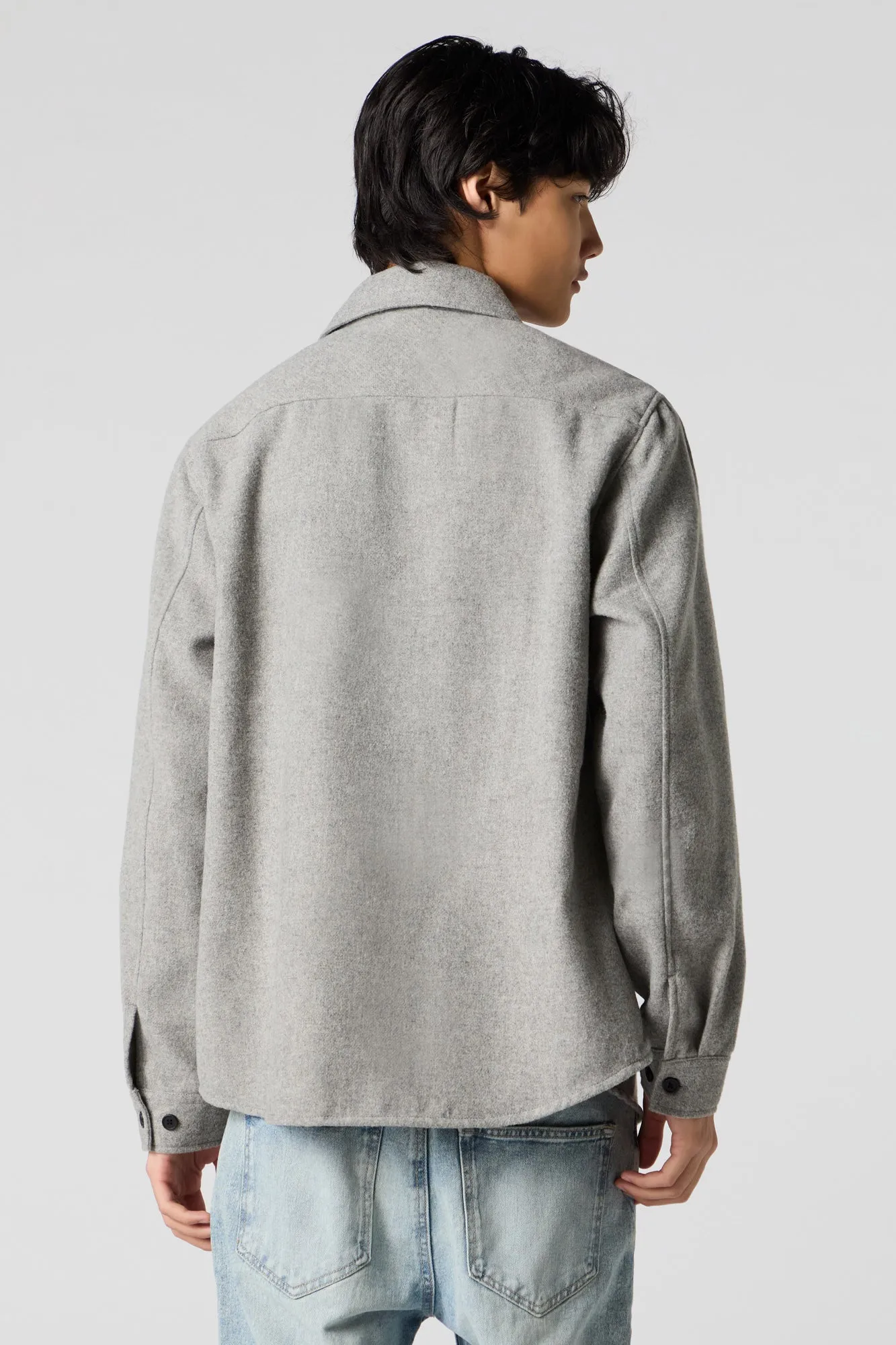 Flannel Long Sleeve Button-Up Top sold by Urban Planet product image thumbnail 2