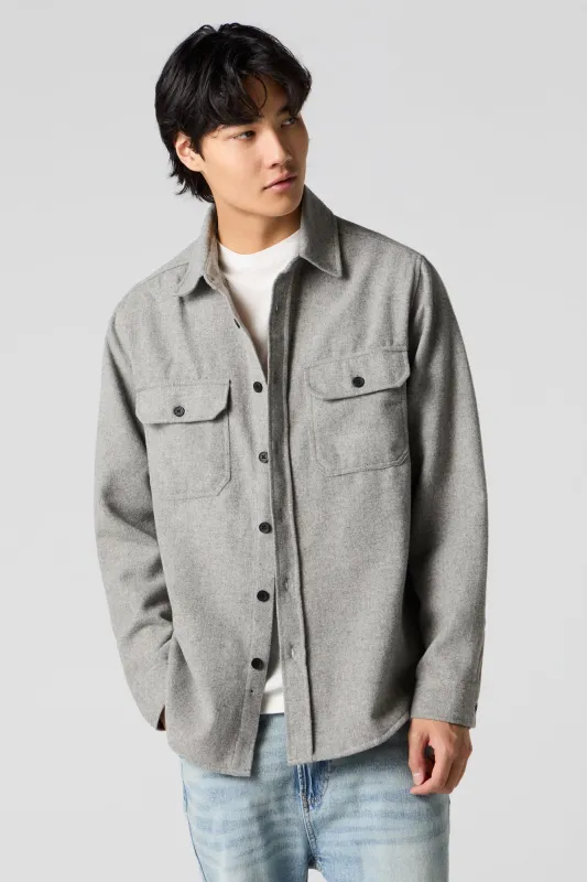 Haut en flanelle boutonné à manche longue sold by Urban Planet