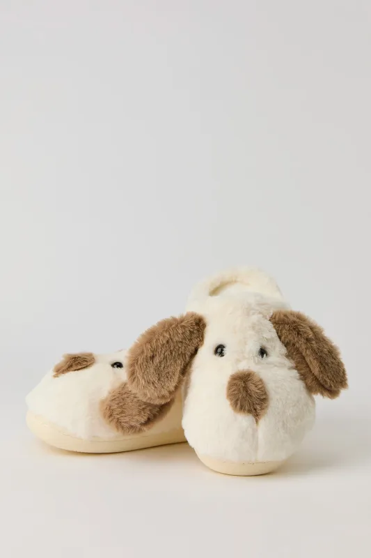 Faux Fur 3D Dog Slipper sold by Urban Planet