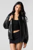 Faux Leather Oversized Bomber Jacket sold by Urban Planet