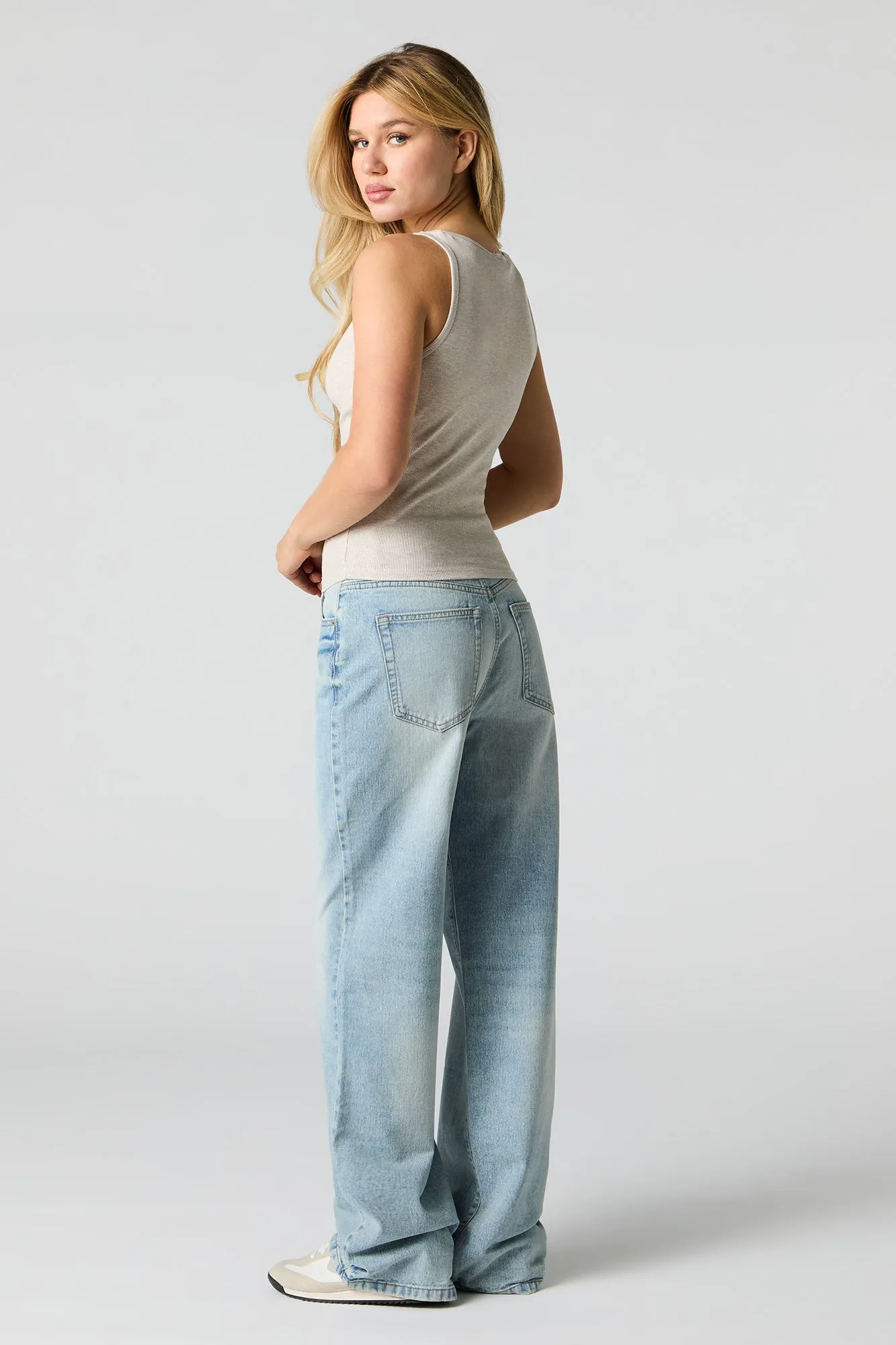 High Rise Wide Leg Light Jean sold by Urban Planet product image thumbnail 3
