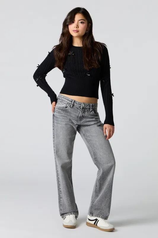Low Rise Straight Leg Grey Jean sold by Urban Planet