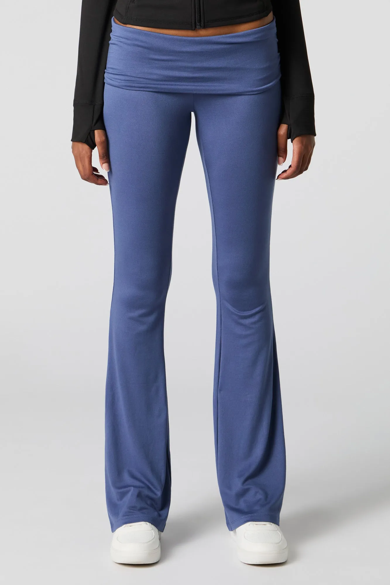 Soft Foldover Waist Flare Legging sold by Urban Planet product image thumbnail 2