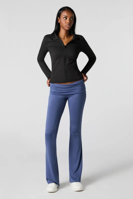 Soft Foldover Waist Flare Legging sold by Urban Planet