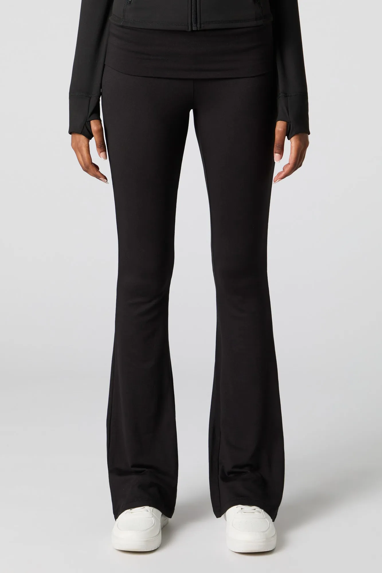 Soft Foldover Waist Flare Legging sold by Urban Planet product image thumbnail 5