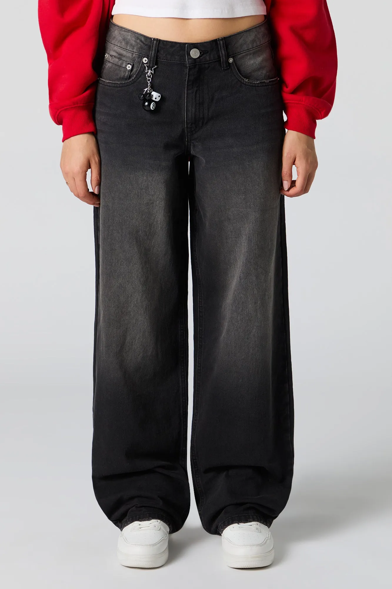 Low Rise Baggy Jean with Dice Keychain sold by Urban Planet product image thumbnail 2