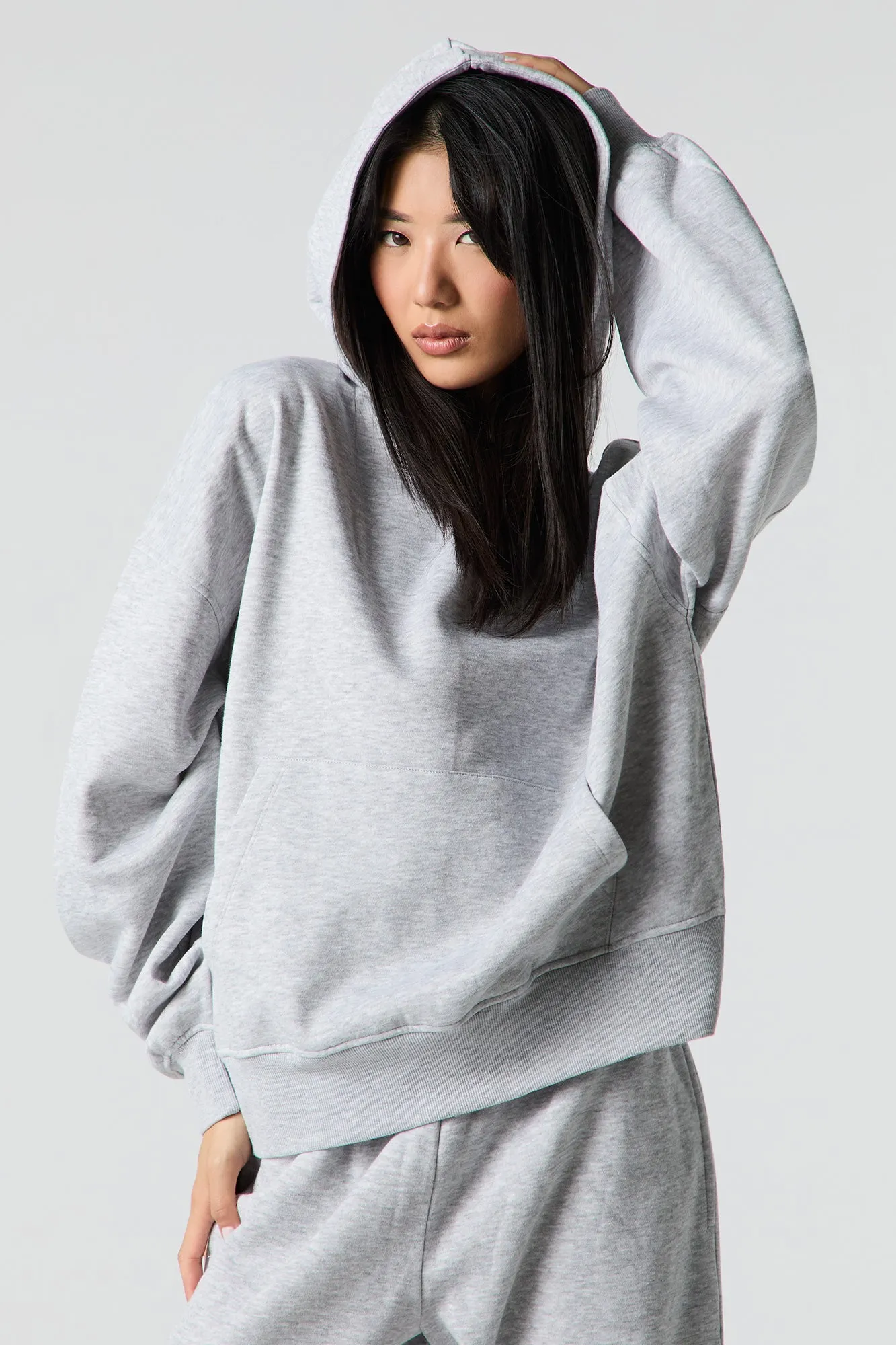 Fleece Boxy Hoodie sold by Urban Planet product image thumbnail 4