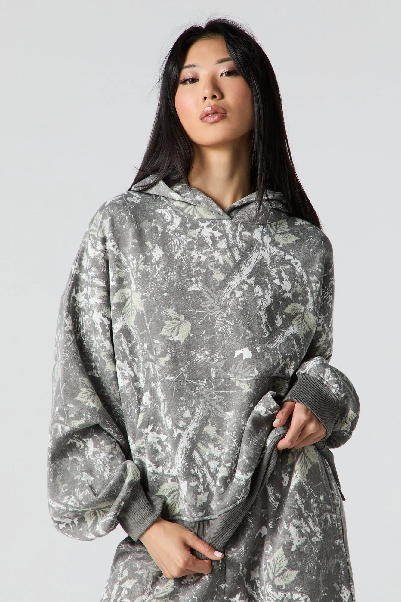 Fleece Boxy Hoodie sold by Urban Planet