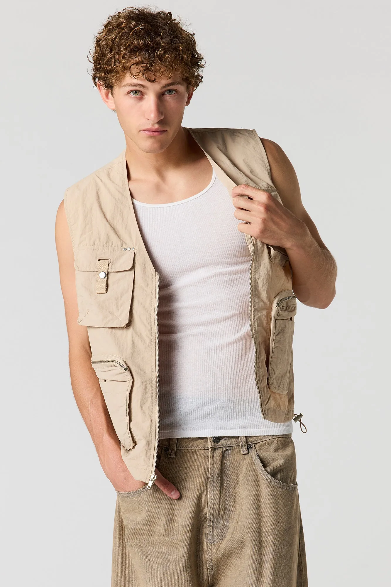 Nylon Cargo Vest sold by Urban Planet product image thumbnail 4