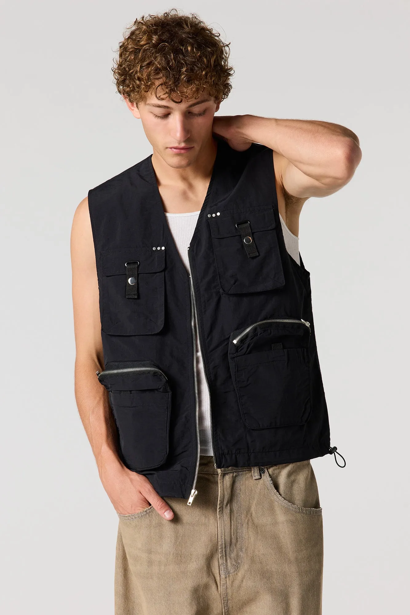 Nylon Cargo Vest sold by Urban Planet product image thumbnail 5